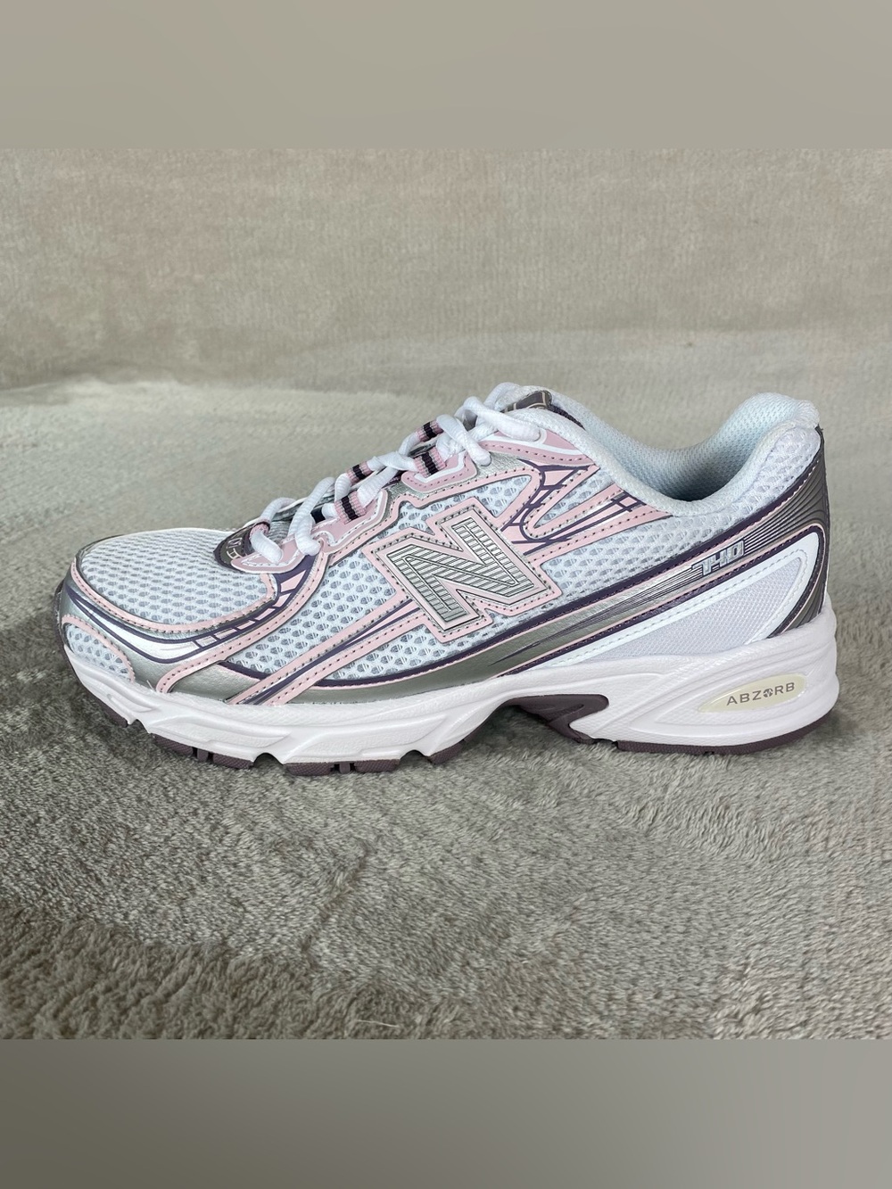 New Balance 740 U740PK2 Womens Size 7.5 Pink White Silver Running Shoes NEW - Picture 2 of 11